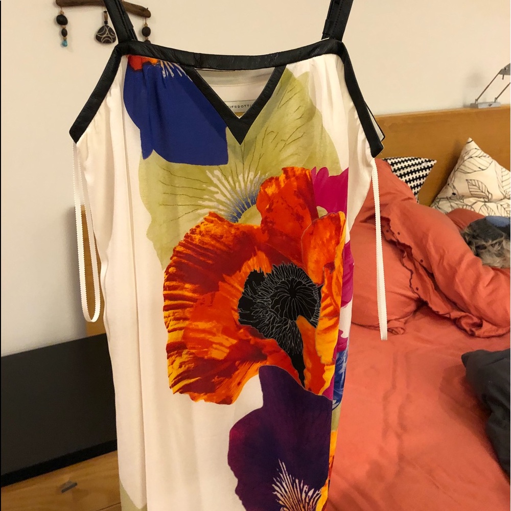 Anthropologie Leifsdottir flower maxi dress size 0 - Picture 3 of 7